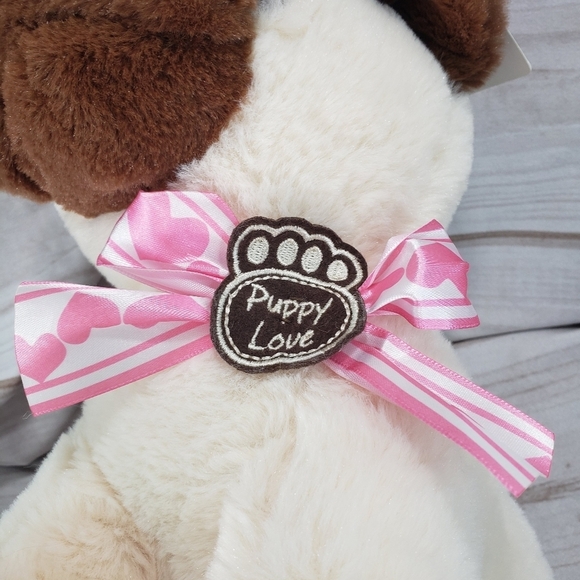 Hugfun Valentine Puppy Love Bulldog Pug Dog Plush Stuffed Toy 14 Inch 2017 - Picture 3 of 12